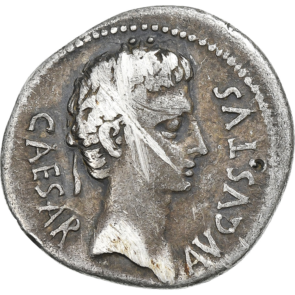 Augusto,
Denario,
19-18 a.C