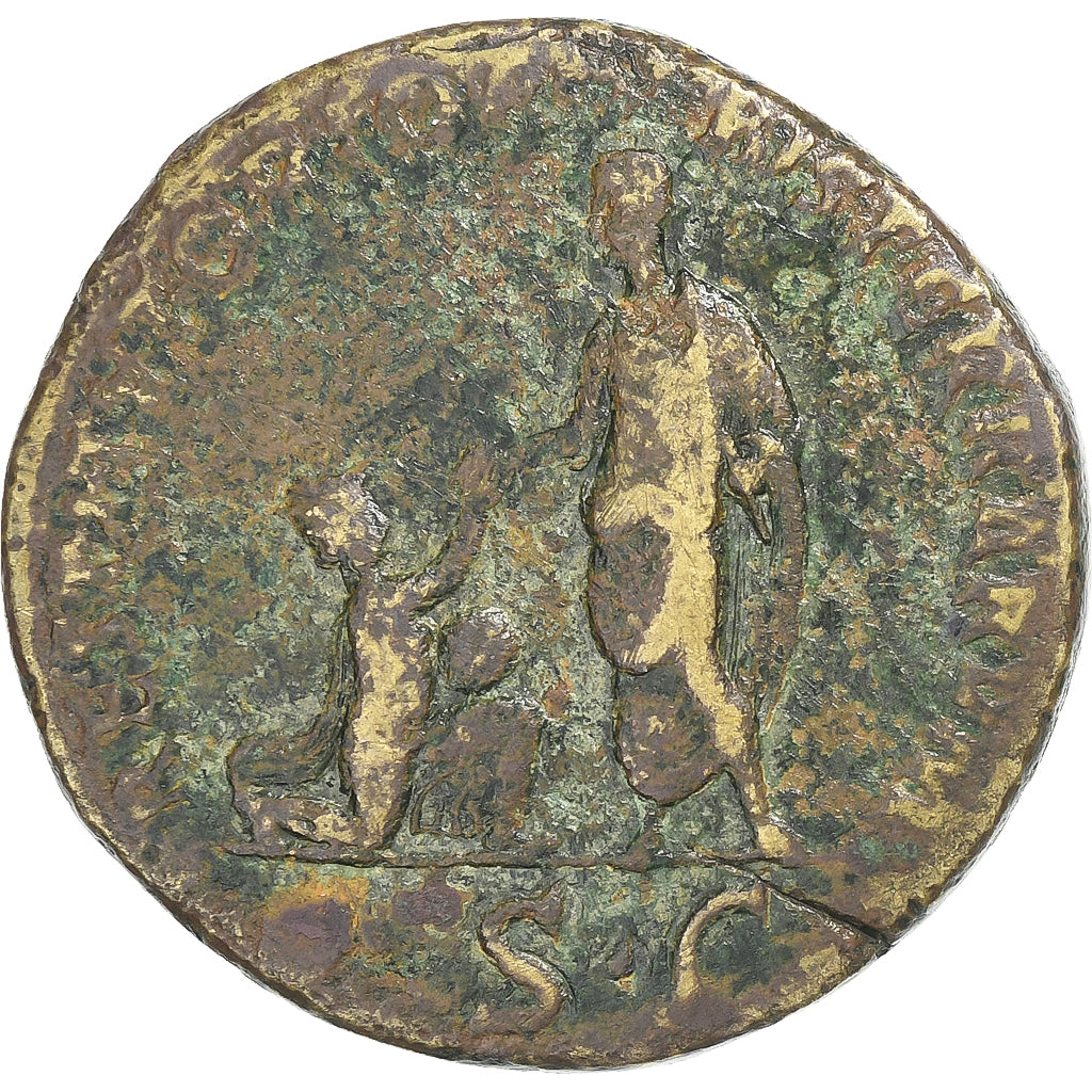 Adriano, 
  
  Sesterzio, 
  
  120-121