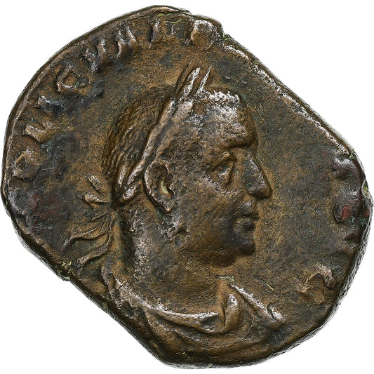 Valeriano I, 
  
  Sesterzio, 
  
  254