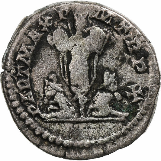 Settimio Severo, 
  
  Denario, 
  
  202